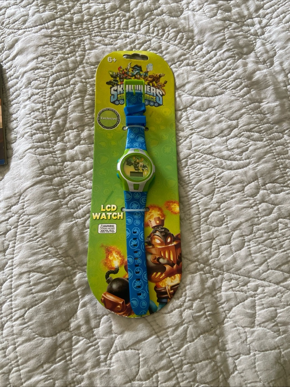 Skylanders LCD Kids Watch - Blue & Green- Never Used